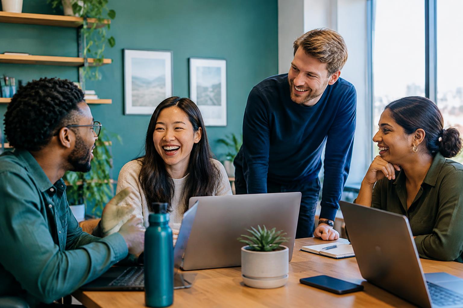 Offshore team collaborating in a Navigate office